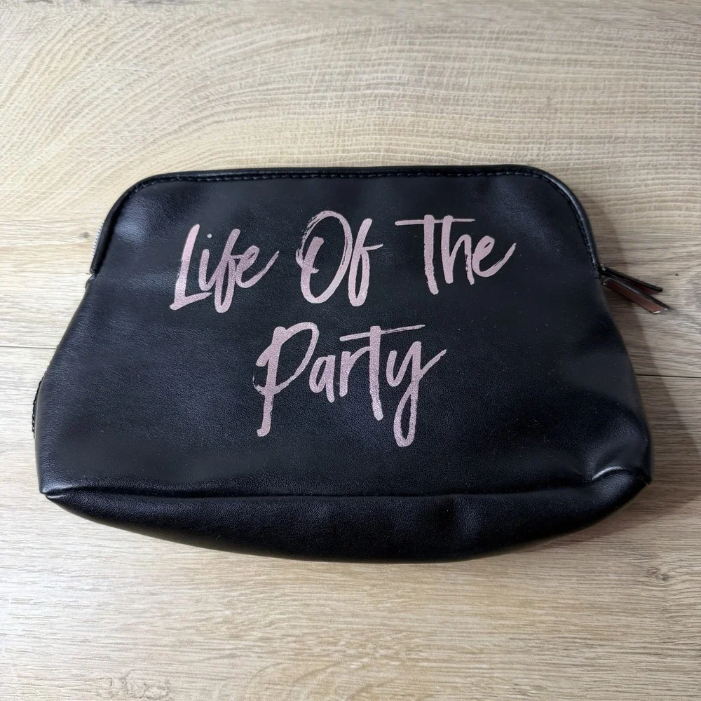 Victoria's‎ Secret Sequin Star Makeup Bag Pouch Black Silver Rose Gold Cosmic